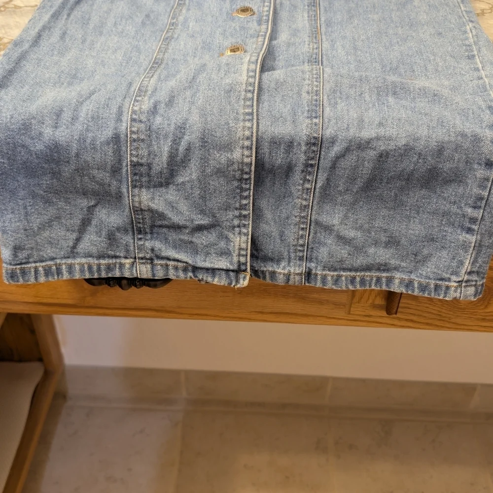 Carolina Blues Vintage Denim Button-Down Dress Size 7/8 100%cotton - Picture 4 of 9